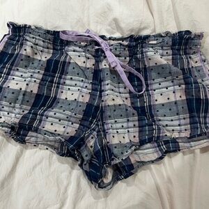 RARE Victoria's Secret Blue and Pink Plaid Skirt